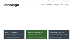 Desktop Screenshot of montega.de