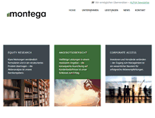 Tablet Screenshot of montega.de